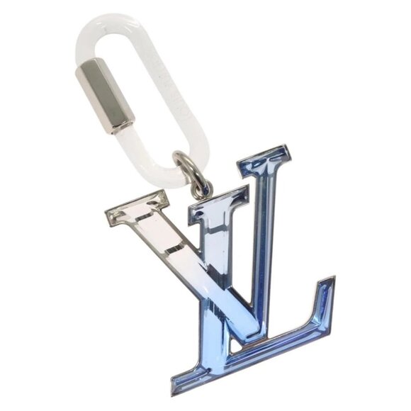 LOUIS VUITTON Bijoux Sac LV Prism Key Holder metal Blue MP2365 LV Auth 132809M - Picture 1 of 10